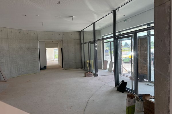 Bild vom Foyer - Baustand 6. August 2026